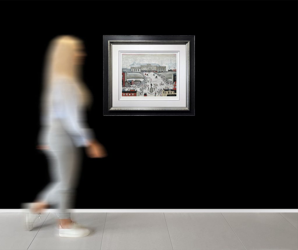 L S Lowry - Station Approach - Signed Limited Edition Print