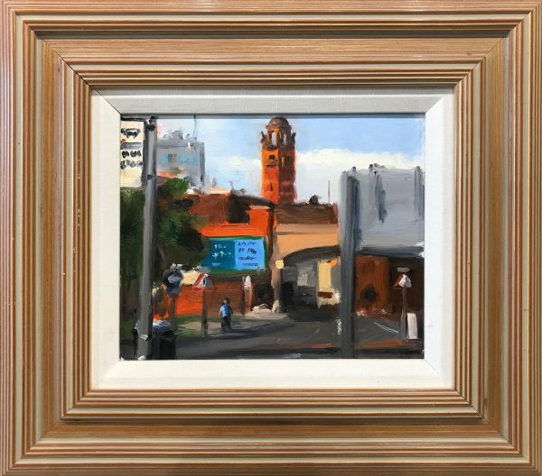 Liam Spencer - Fire Station - Original Painting for Sale